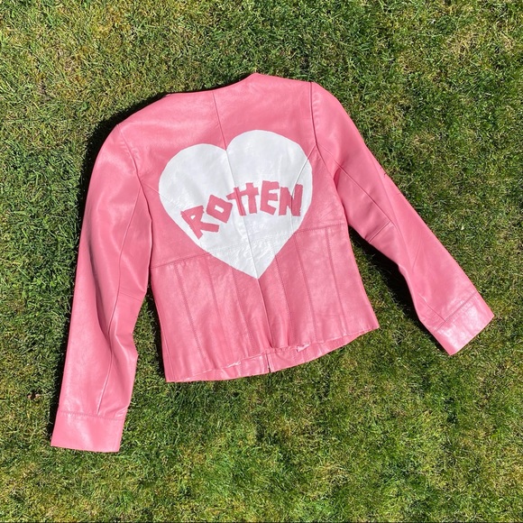 Pink y2k leather jacket - Picture 2 of 4